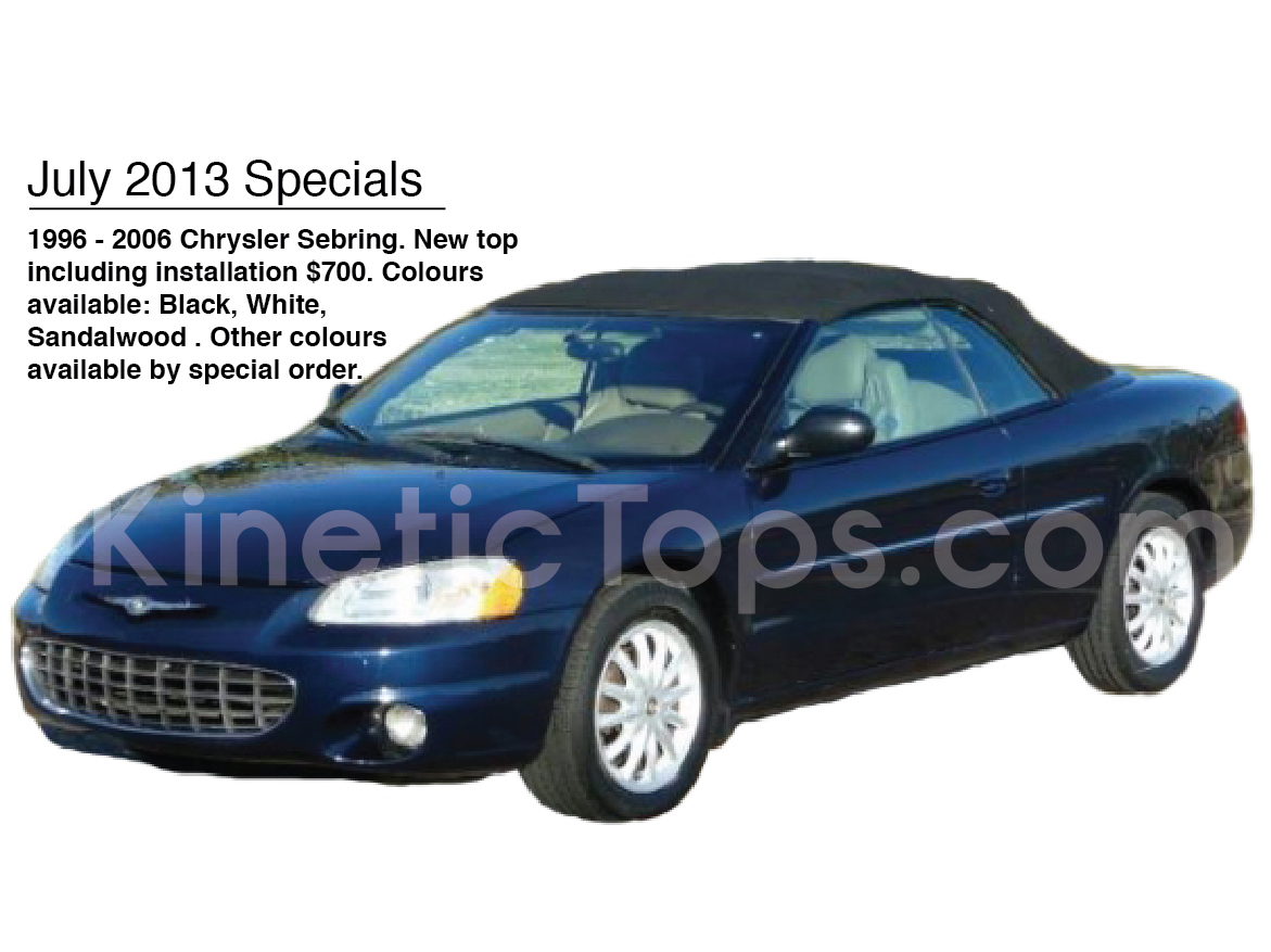July 2013 Specials
